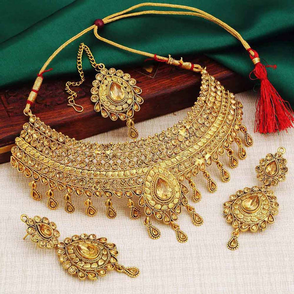 Buy Modish Choker Long Haram Necklace Set Online | Sukkhi - Sukkhi.com