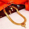 Sukkhi Dazzling Gold Plated Temple Coin Necklace Set For Women