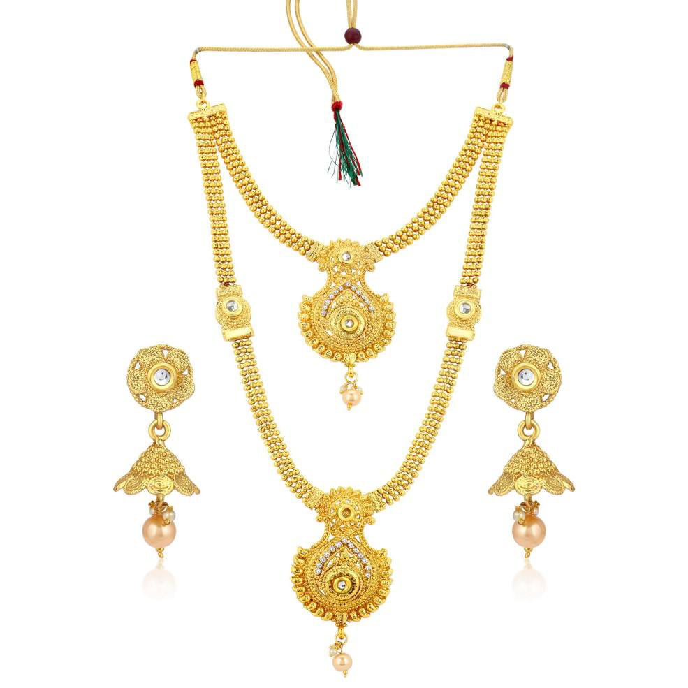 Sukkhi Traditional Gold Plated Necklace Set For Women