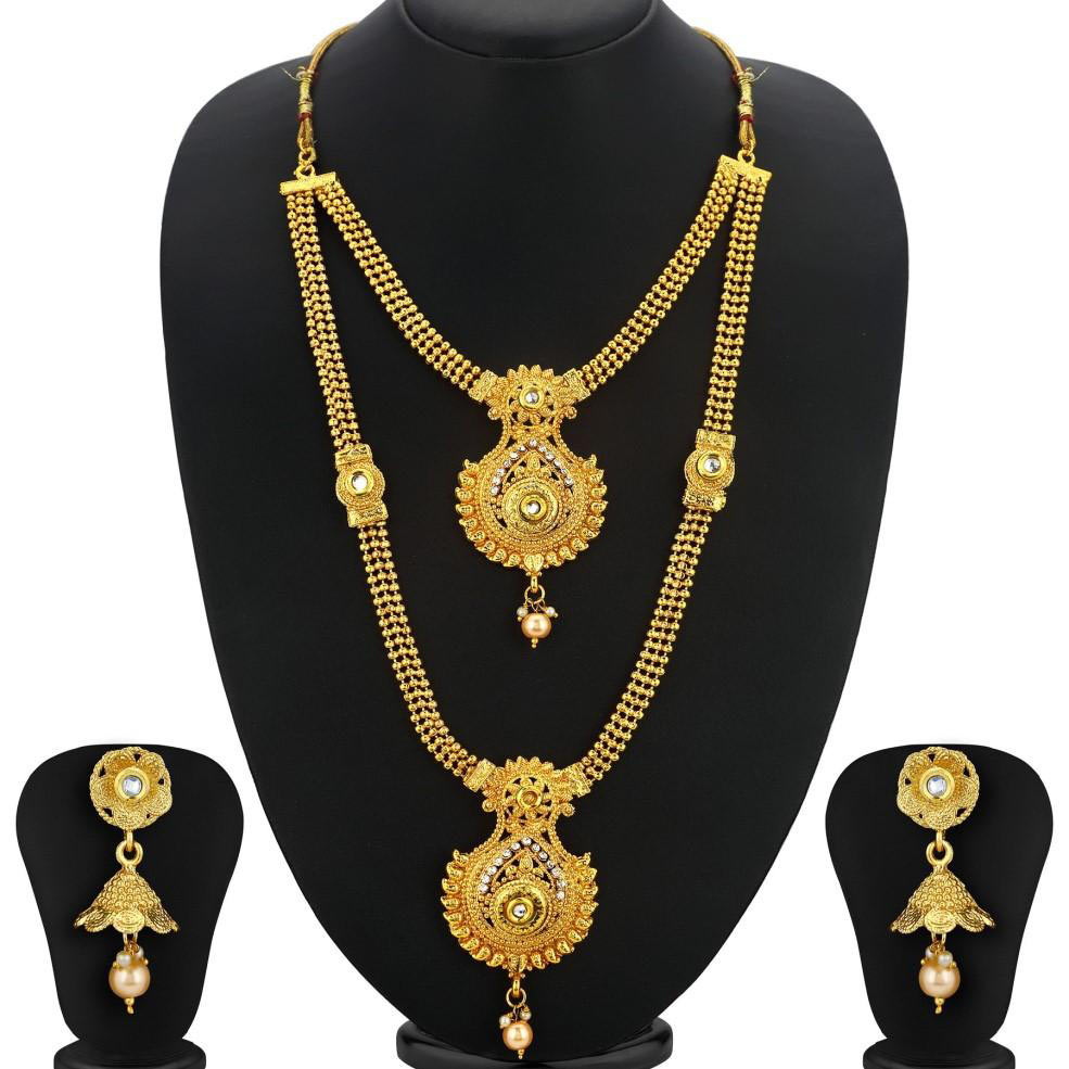 Sukkhi Traditional Gold Plated Necklace Set For Women