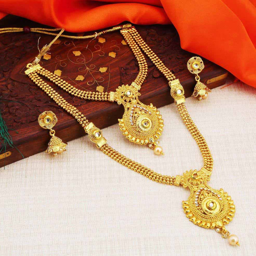 Sukkhi Traditional Gold Plated Necklace Set For Women