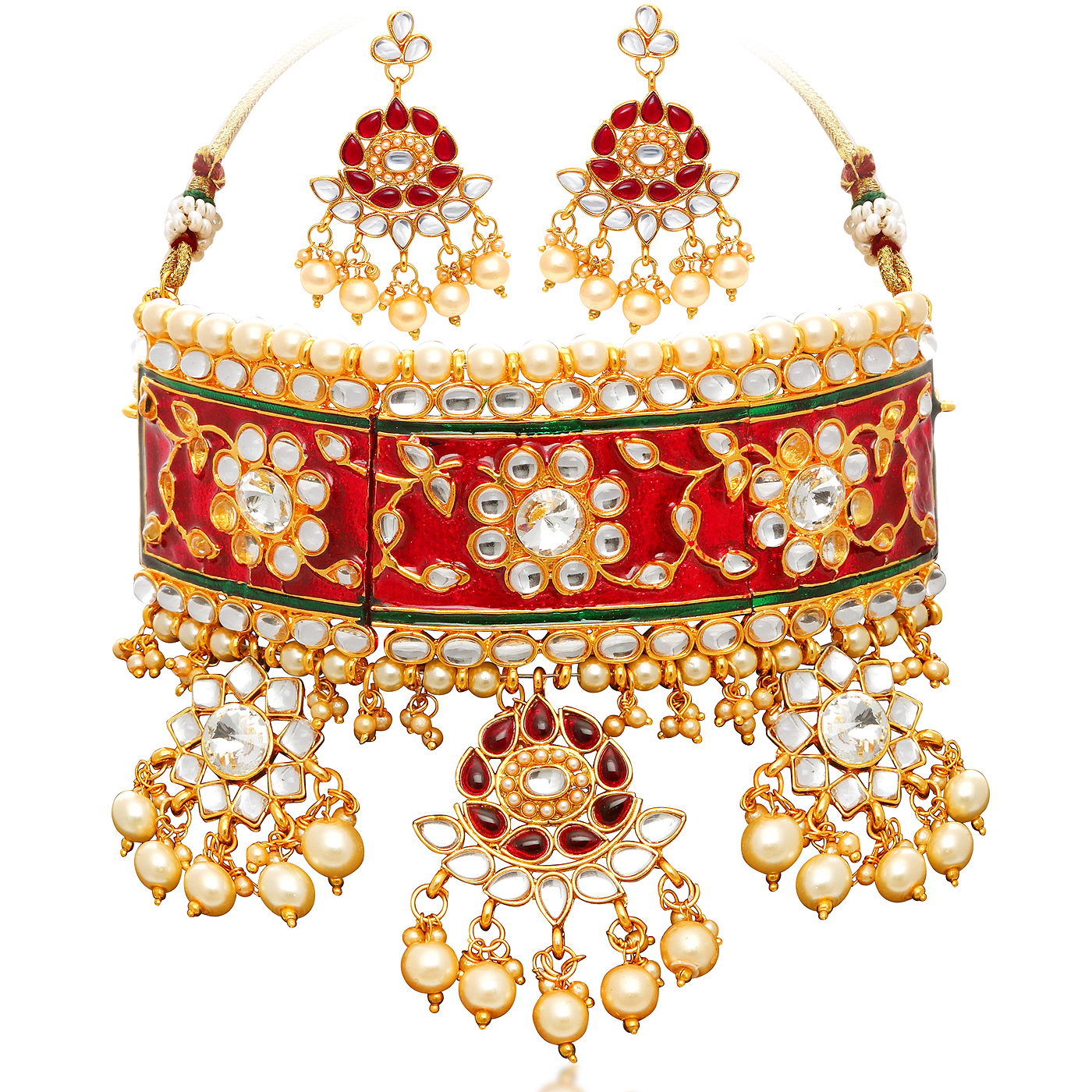 Sukkhi Padmavati Inspired Austrian Diamond choker necklace Set for Women