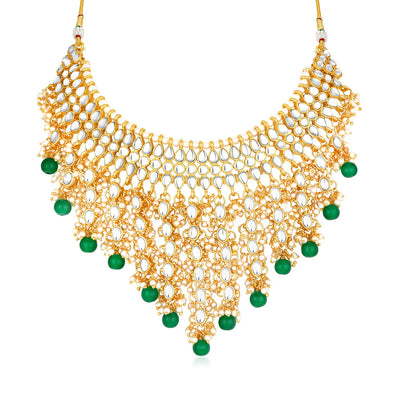 Trushi by Sukkhi Lavish Gold Plated Necklace Set for Women