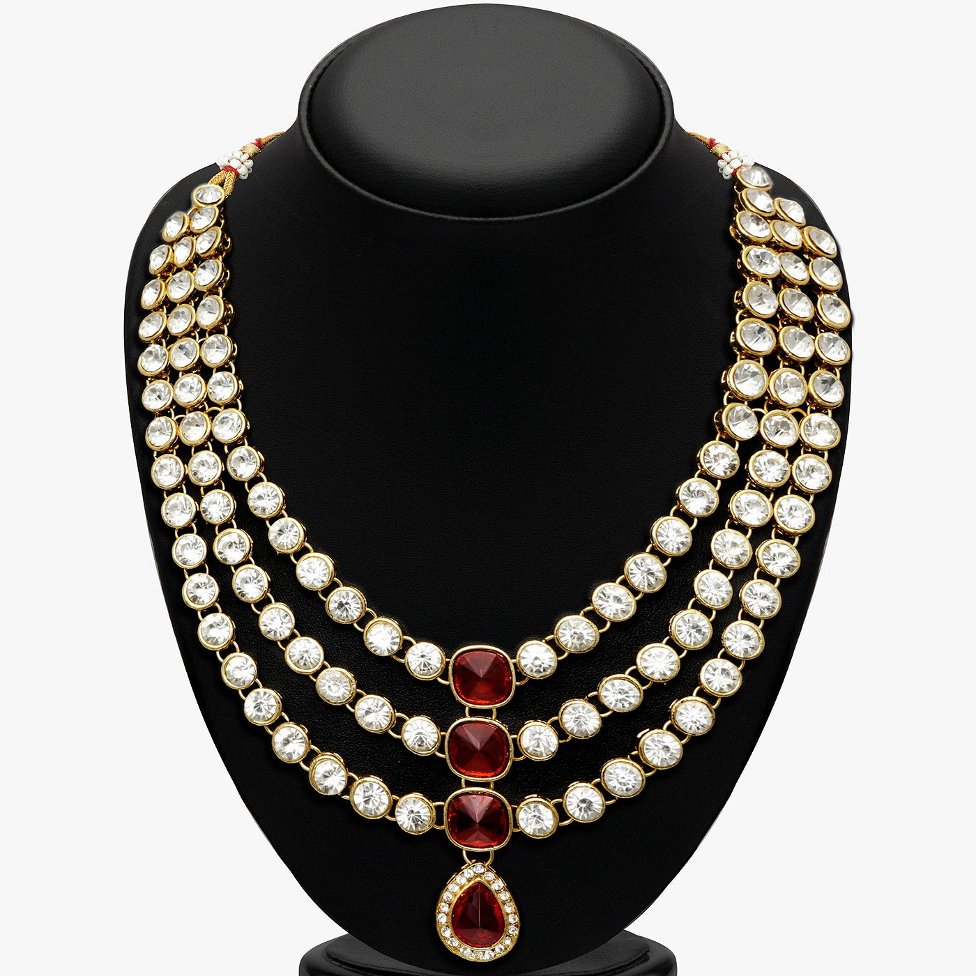 Sukkhi Modish Gold Plated Kundan Long Haram Necklace Set for Women