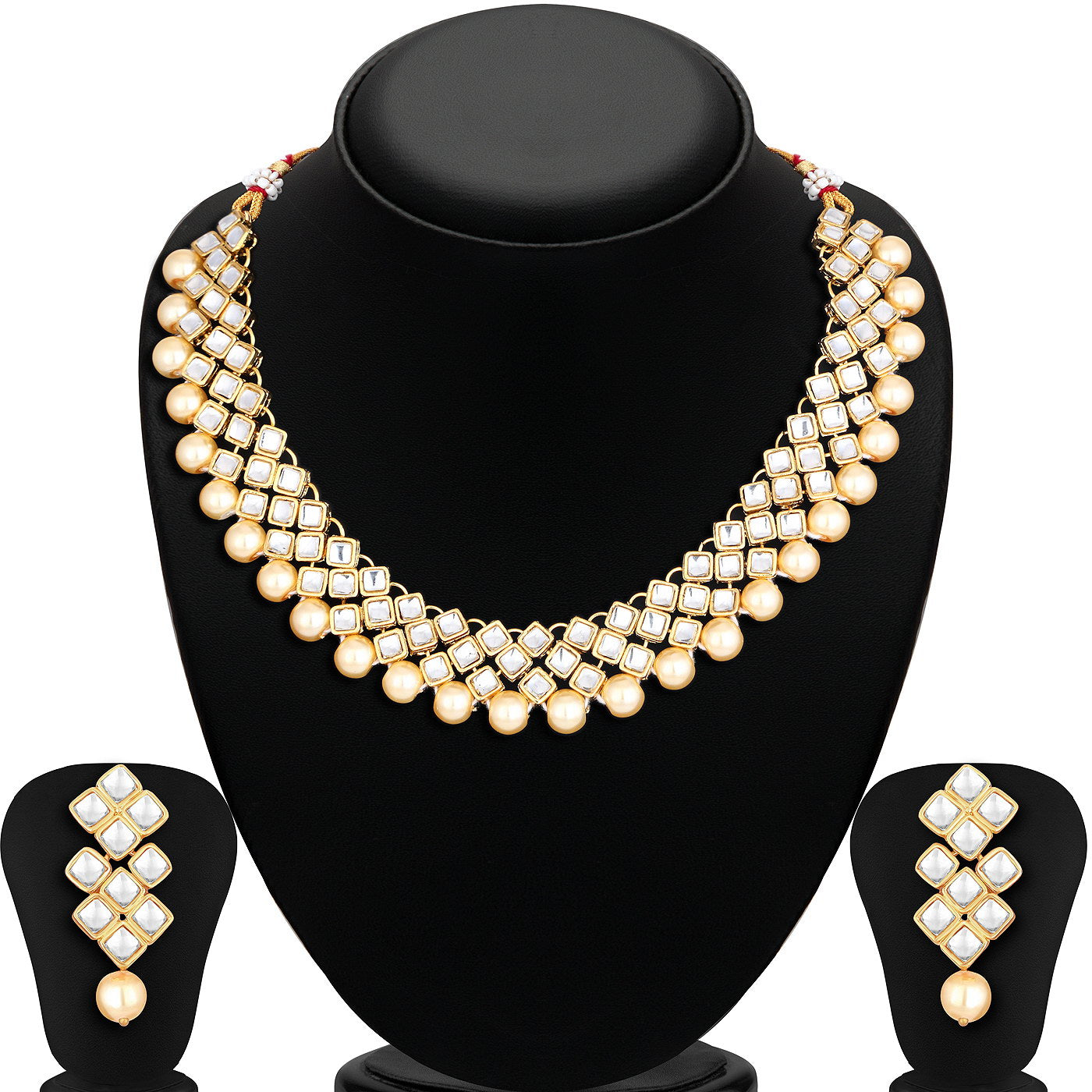 Sukkhi Lavish Gold Plated Kundan Choker Necklace Set for Women