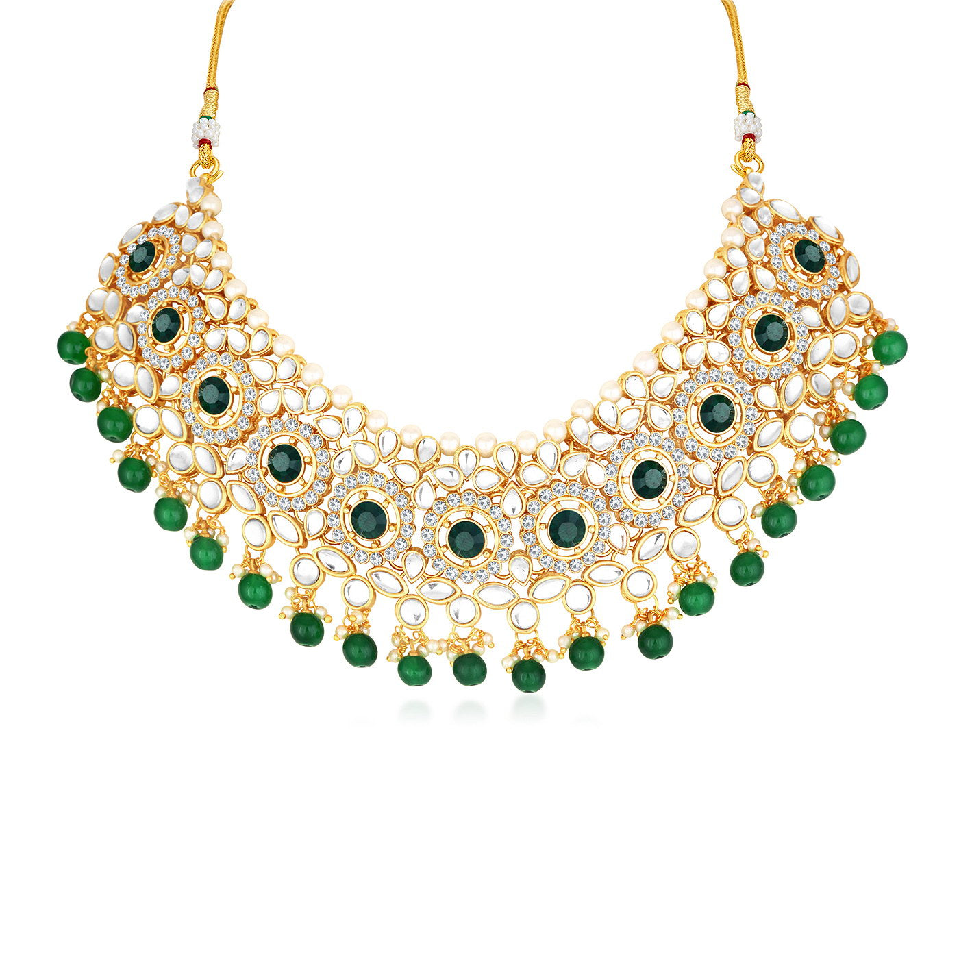 Trushi by Sukkhi Astonish Gold Plated Necklace Set for Women