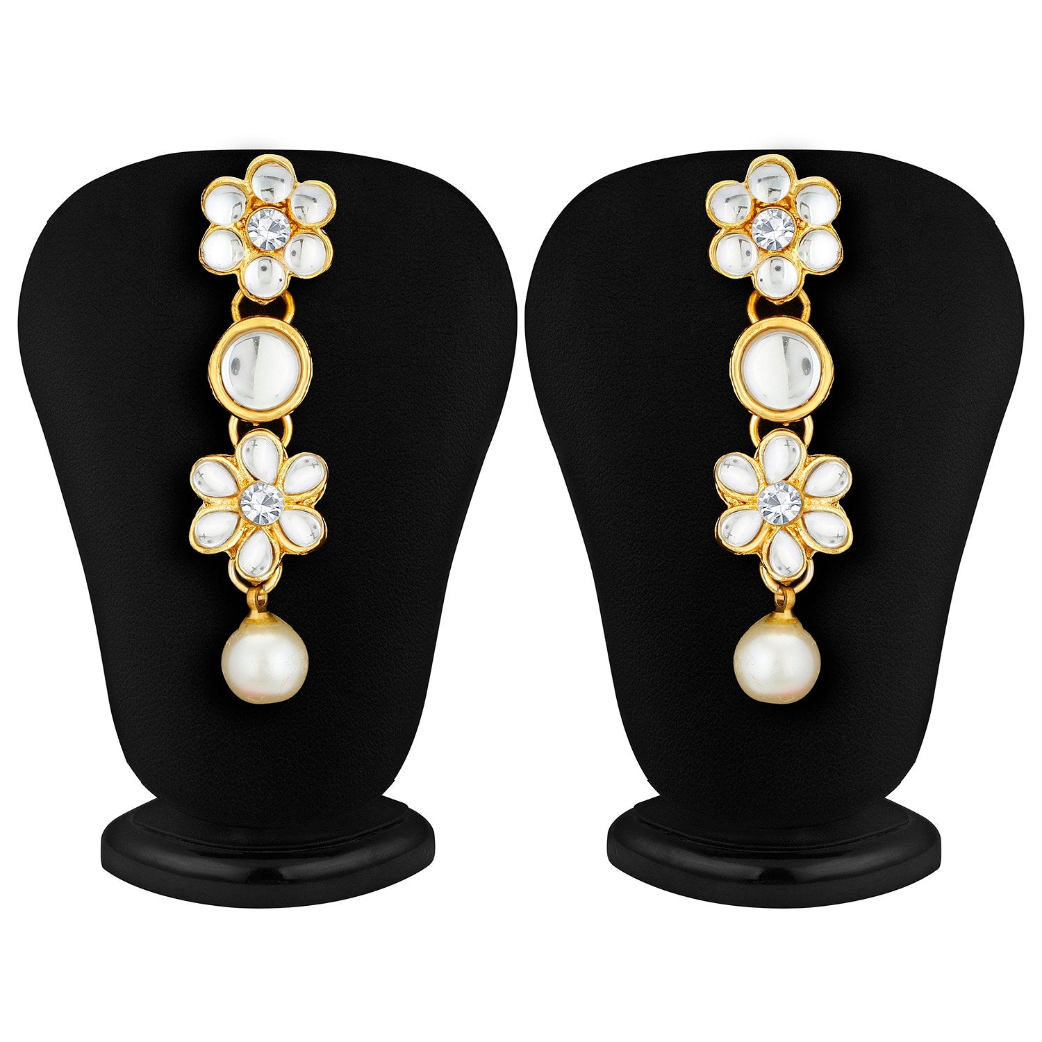 Sukkhi Astonish Floral Gold Plated Kundan Necklace Set for Women