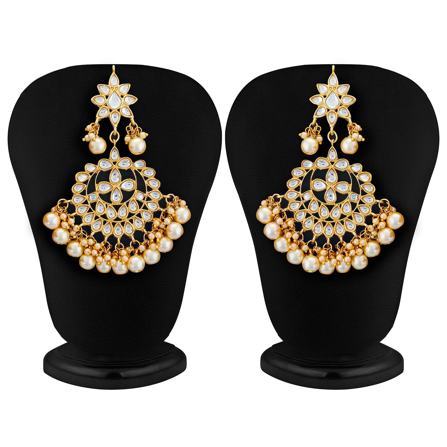 Sukkhi Trendy Gold Plated Kundan & Pearl Choker Necklace Set Worn By Karisma Kapoor