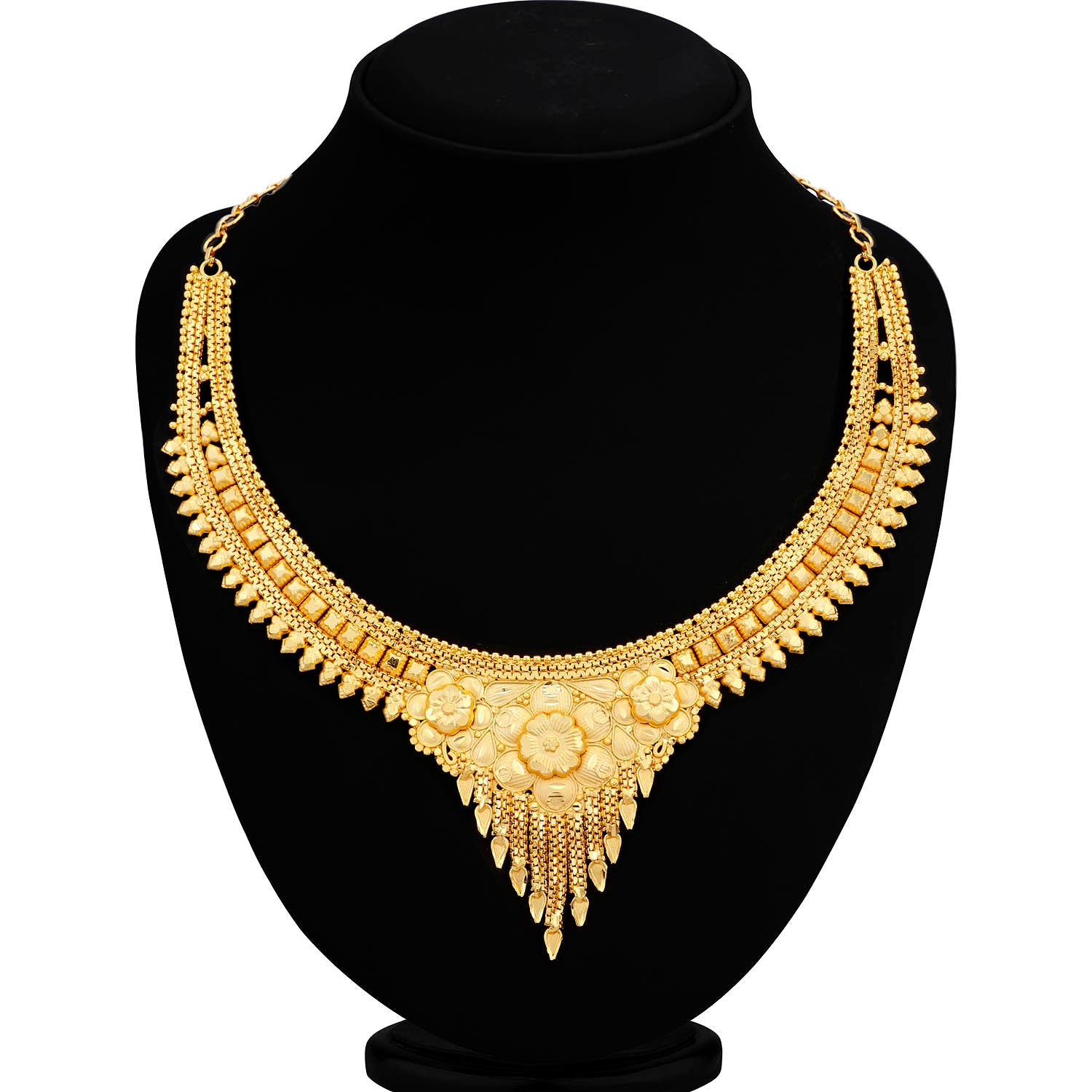 Sukkhi Traditional 24 Carat 1 Gram Gold Jewellery Necklace Set for Women