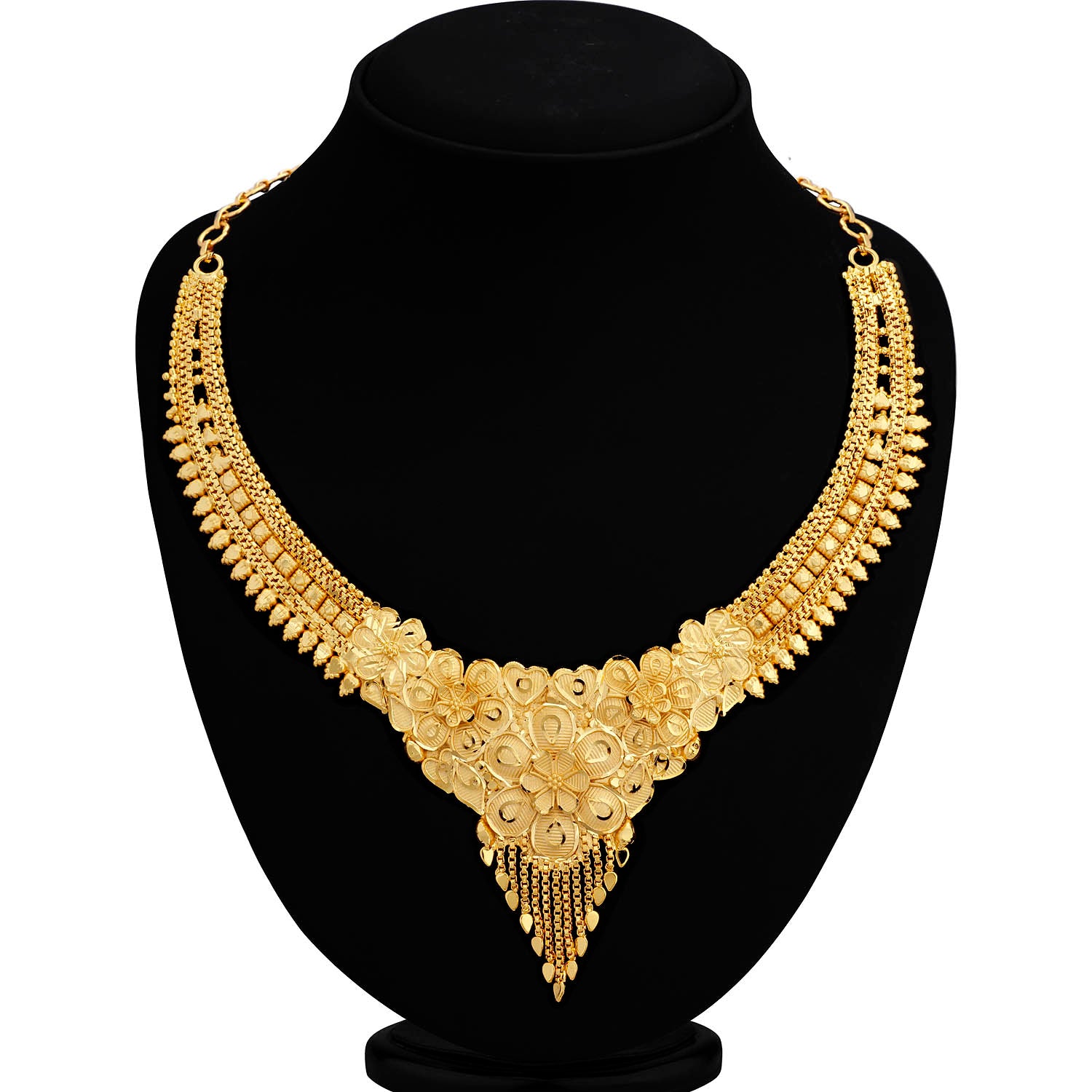 Sukkhi Elegant 24 Carat 1 Gram Gold Jewellery Necklace Set for Women