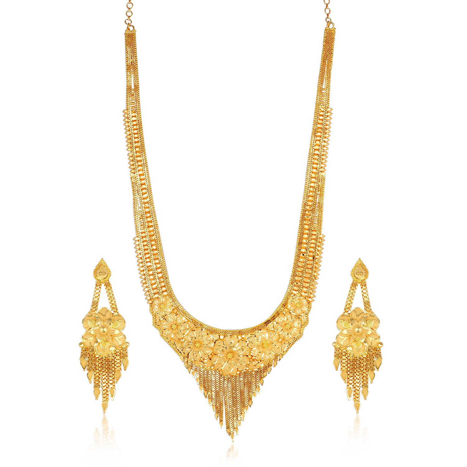 Sukkhi Ravishing 24 Carat 1 Gram Gold Jewellery Necklace Set for Women