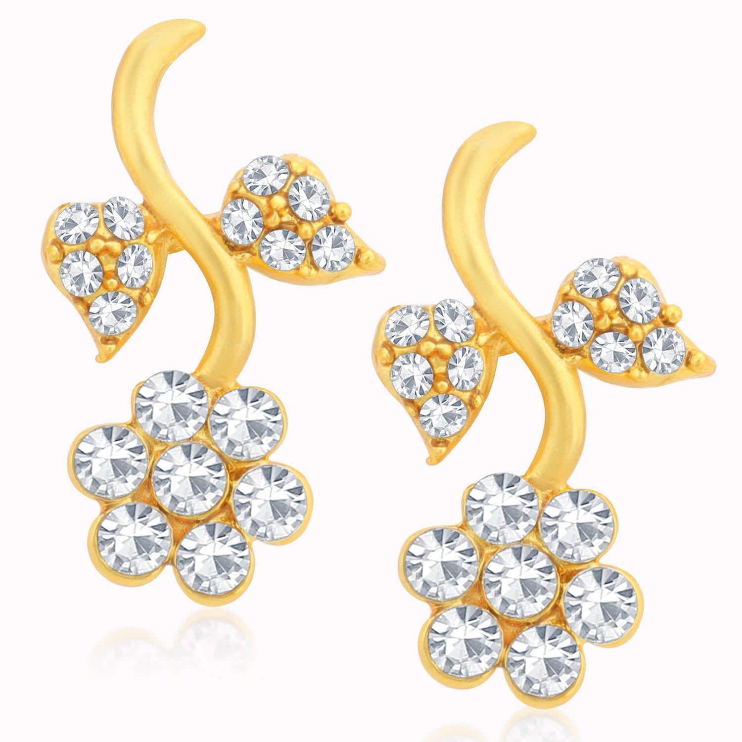 Sukkhi Ethnic Floral Gold Plated Floral Necklace Set for Women