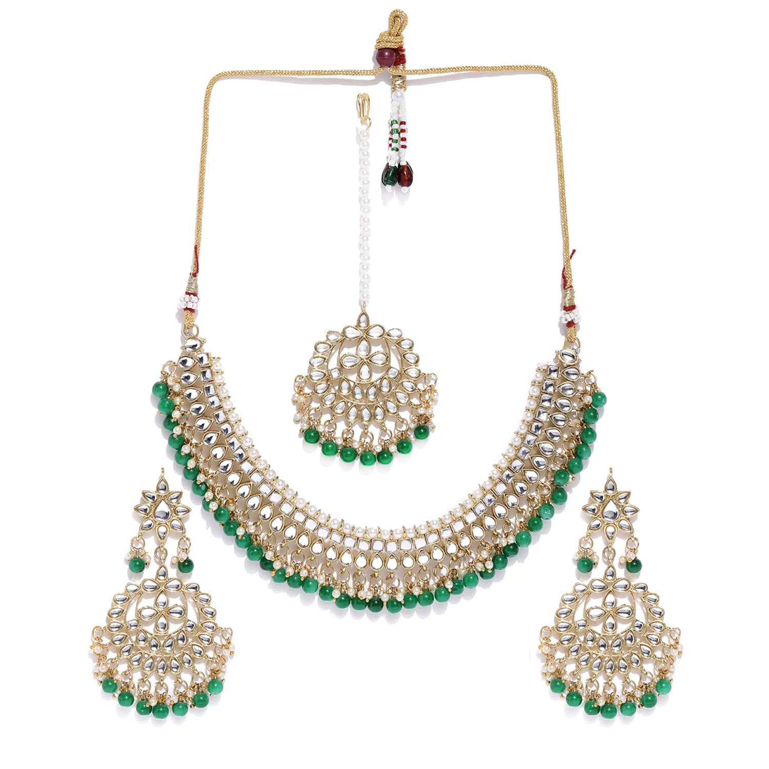 Sukkhi Ritzy Kundan Gold Plated Choker Neckalce Set for Women