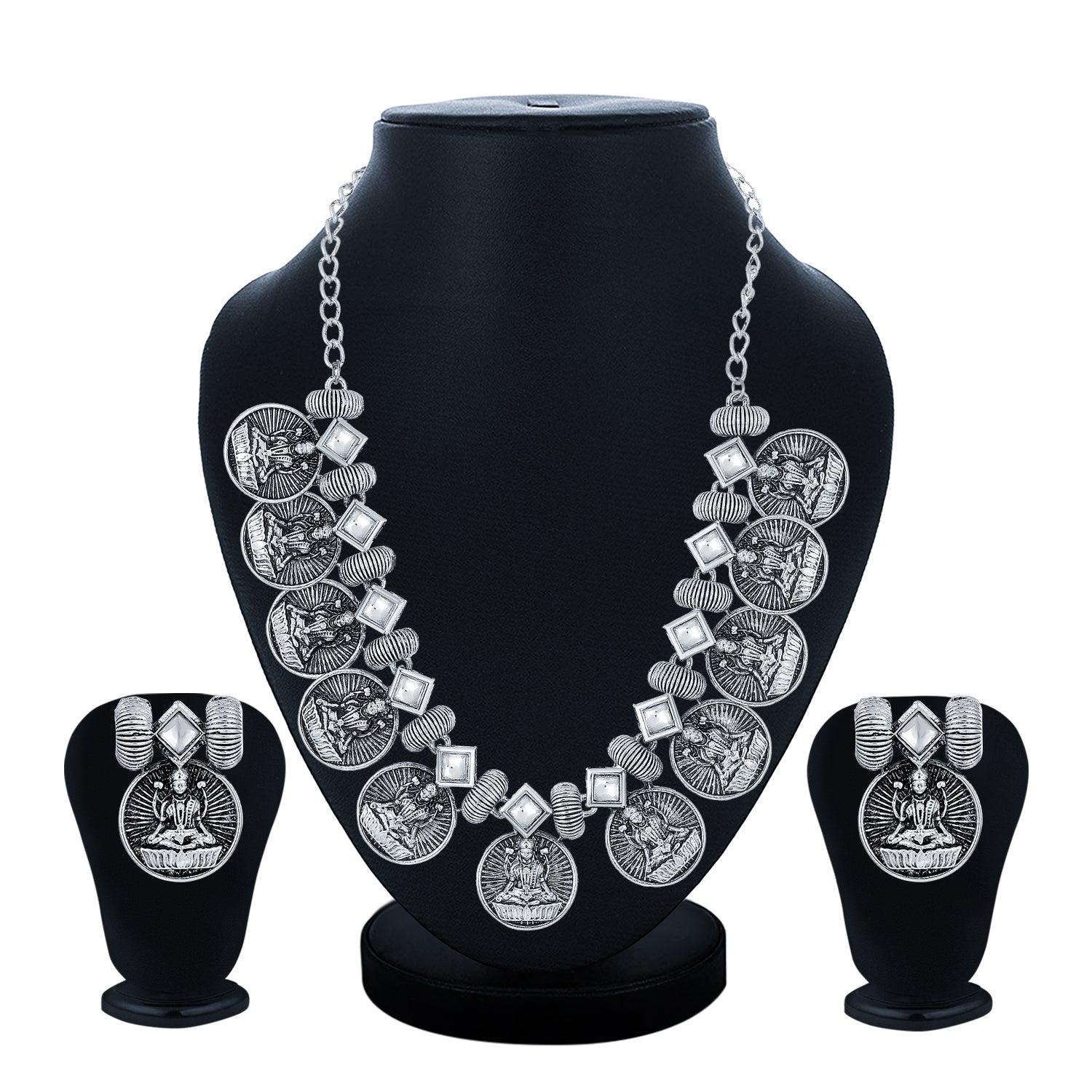 Sukkhi Marquise Oxidised Necklace Set for Women