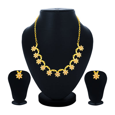 Sukkhi Ravishing Gold Plated Necklace Set for Women