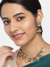 Sukkhi Adorable Kundan Gold Plated Mint Collection Pearl Choker Necklace Set for Women