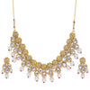 Sukkhi Elegant Kundan Gold Plated Pearl Floral Choker Necklace Set for Women