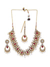 Sukkhi Modish Kundan Gold Plated Pearl Choker Necklace Set for Women
