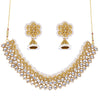 Sukkhi Youthful Kundan Gold Plated Pearl Collar Necklace Set for Women