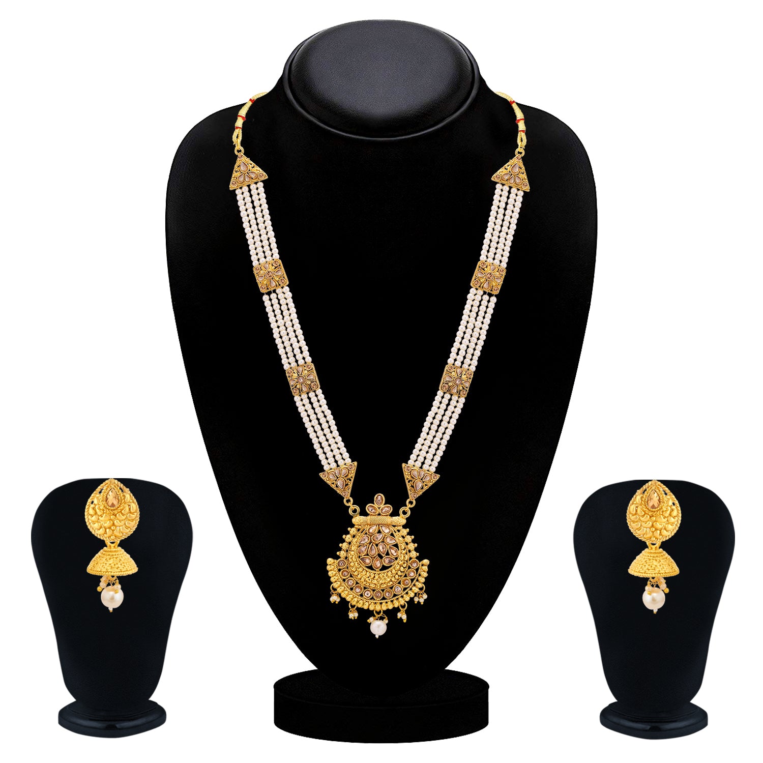 Sukkhi Luxurious LCT Gold Plated Long Haram Necklace Set For Women