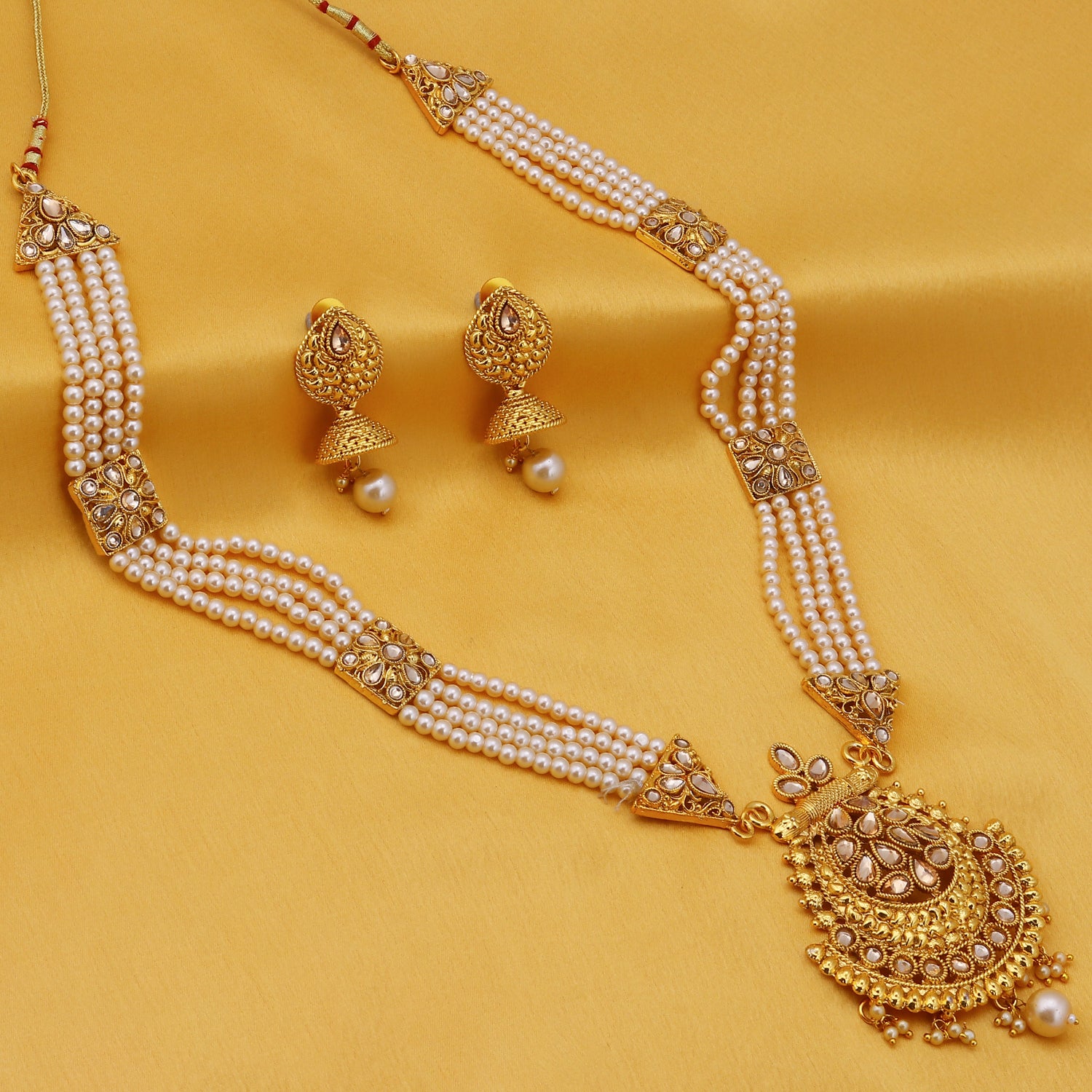 Sukkhi Luxurious LCT Gold Plated Long Haram Necklace Set For Women