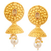 Sukkhi Classic Gold Plated Pearl Long Haram Necklace Set For Women