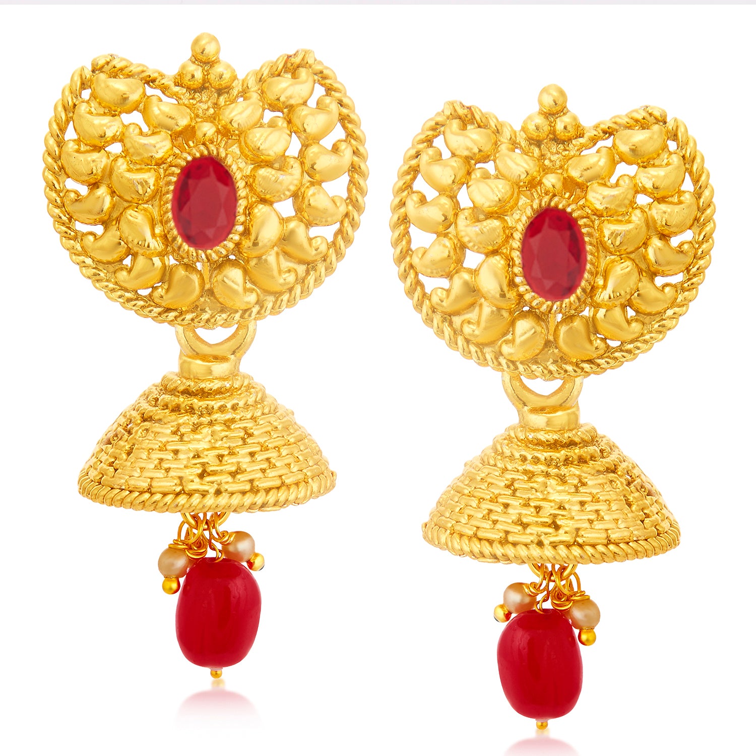 Sukkhi Dazzling Gold Plated Pearl Long Haram Necklace Set For Women