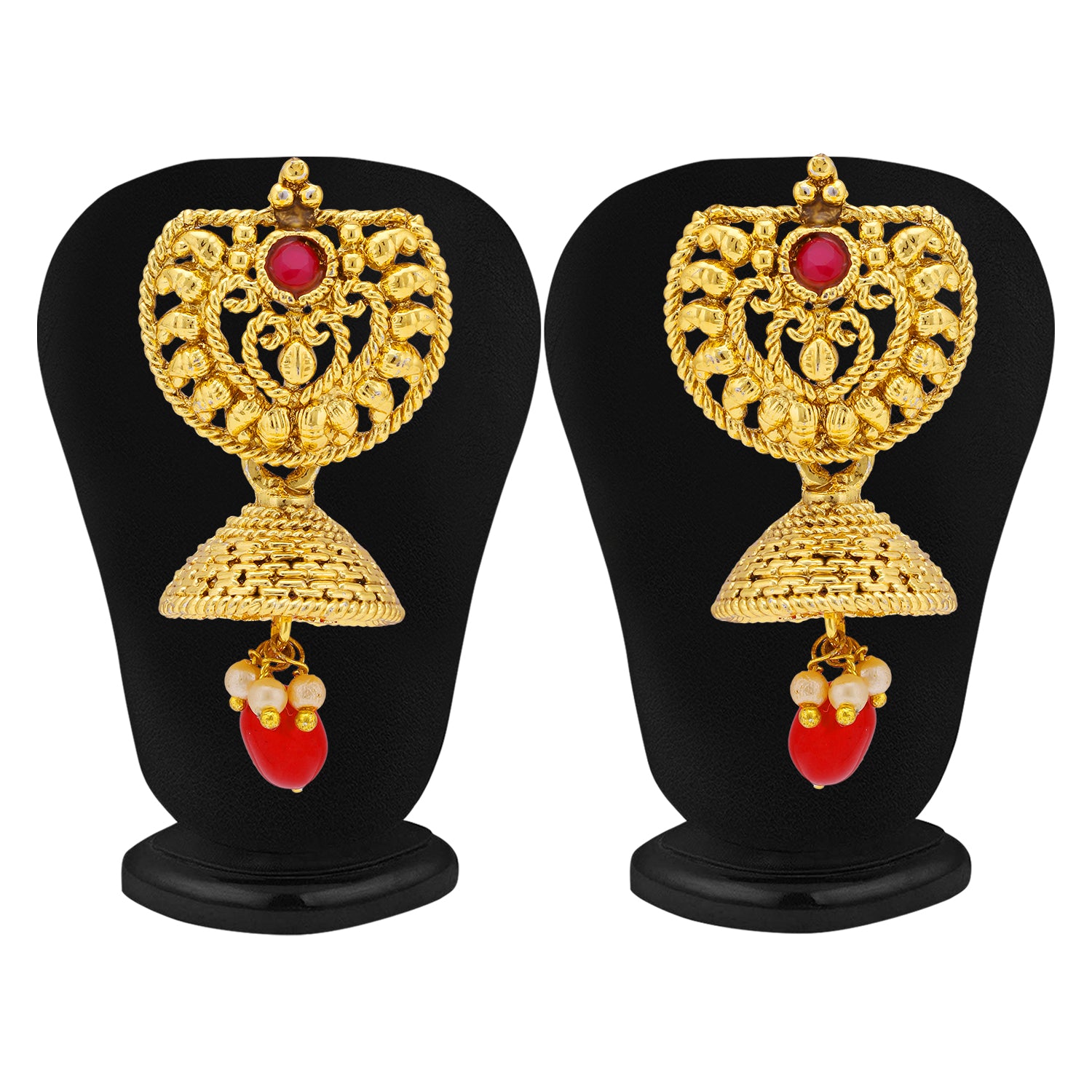 Sukkhi Dazzling Gold Plated Pearl Long Haram Necklace Set For Women