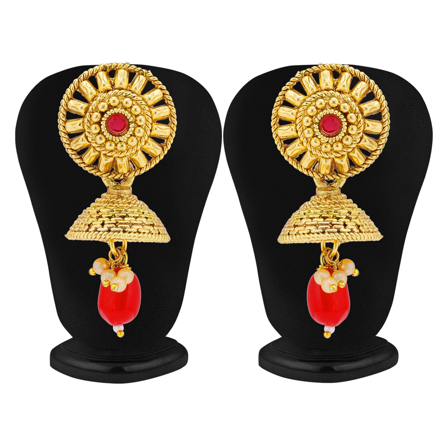 Sukkhi Gleaming LCT Gold Plated Long Haram Necklace Set For Women