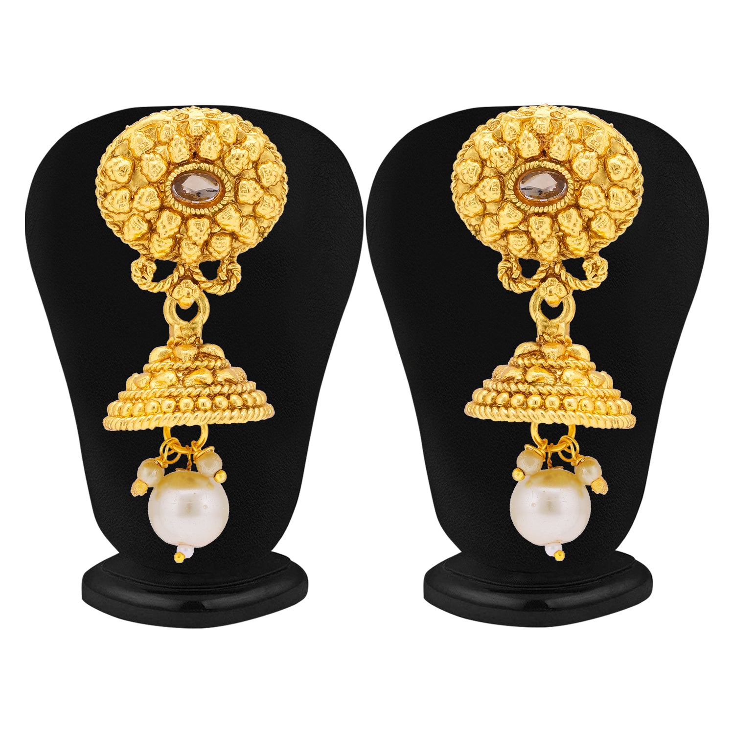 Sukkhi Lovely Gold Plated Pearl Long Haram Necklace Set For Women