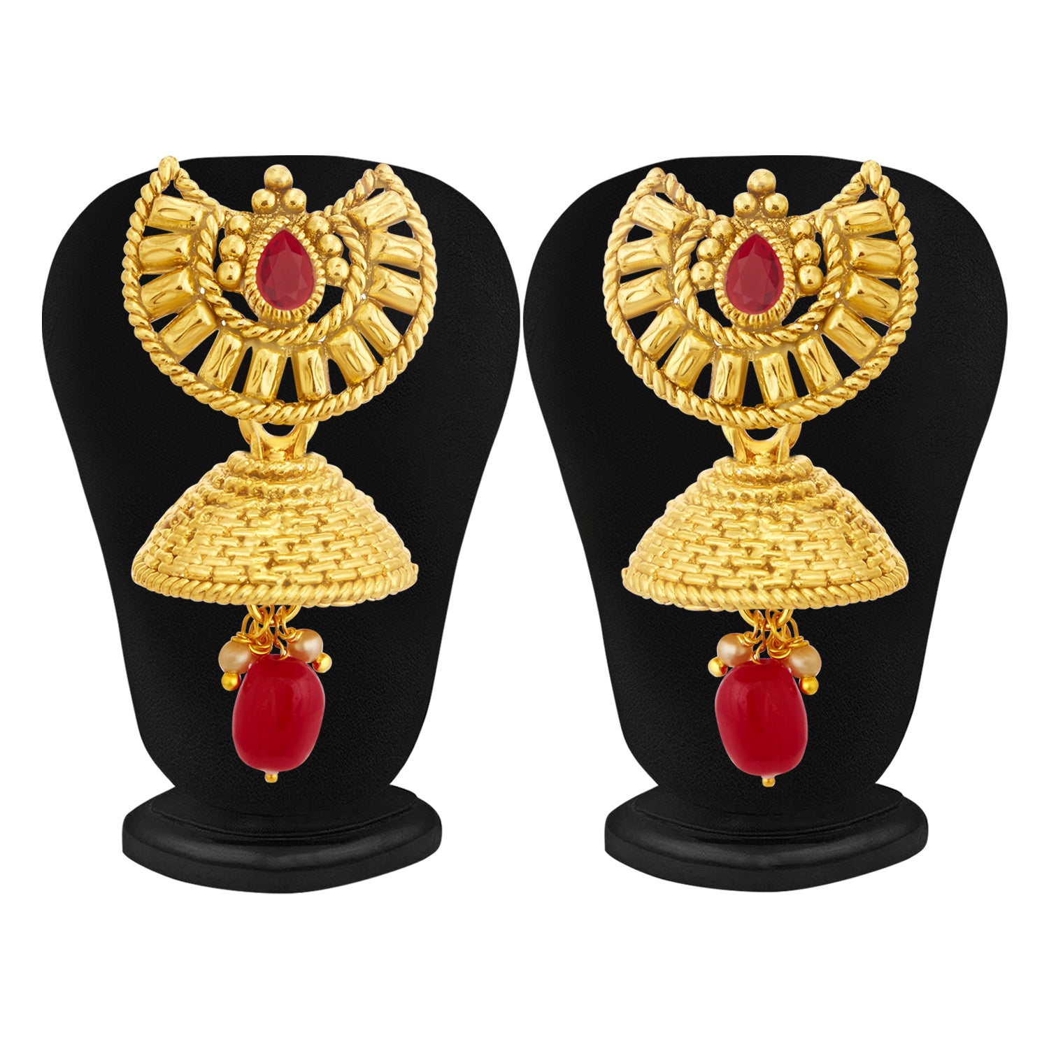 Sukkhi Floral LCT Gold Plated Long Haram Necklace Set For Women