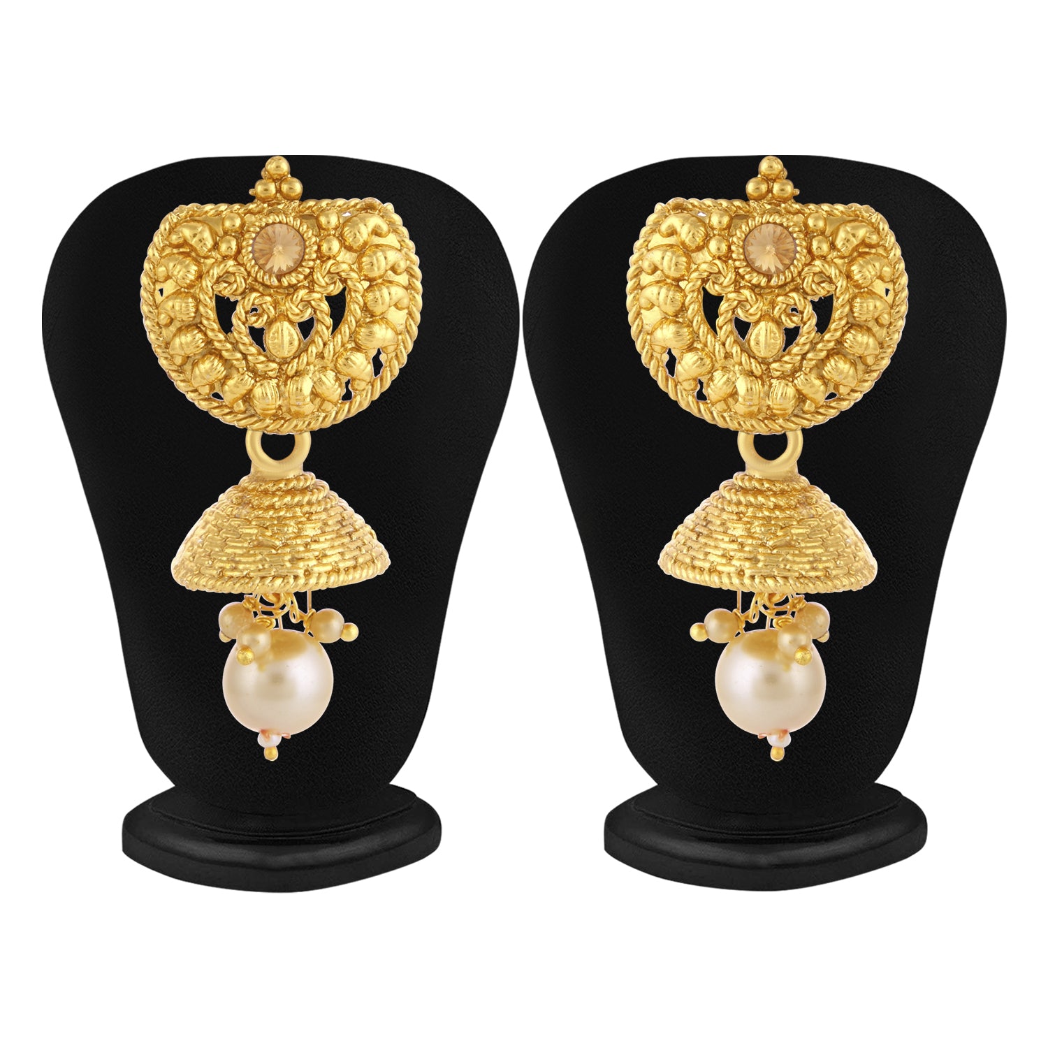 Sukkhi Gleaming LCT Gold Plated Pearl Long Haram Necklace Set For Women