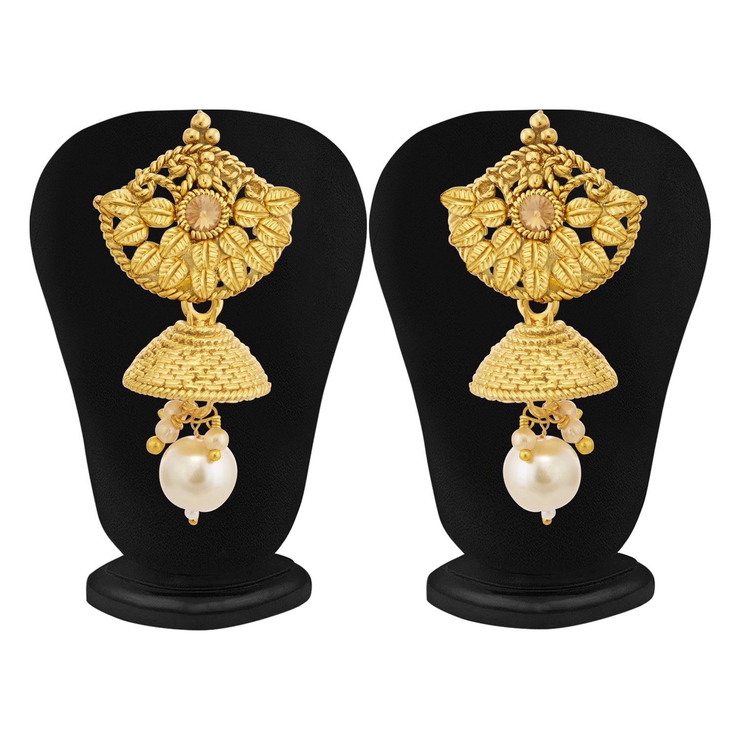 Sukkhi Leafy LCT Gold Plated Long Haram Necklace Set For Women