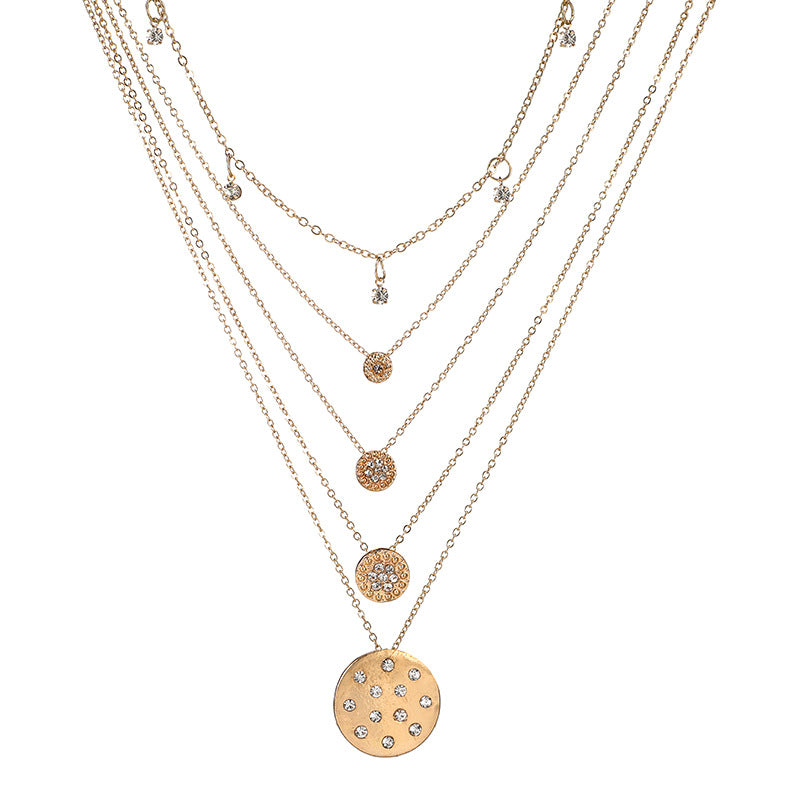 Scintillare by Sukkhi Dazzling Gold Plated Multi Layered Necklace for Women
