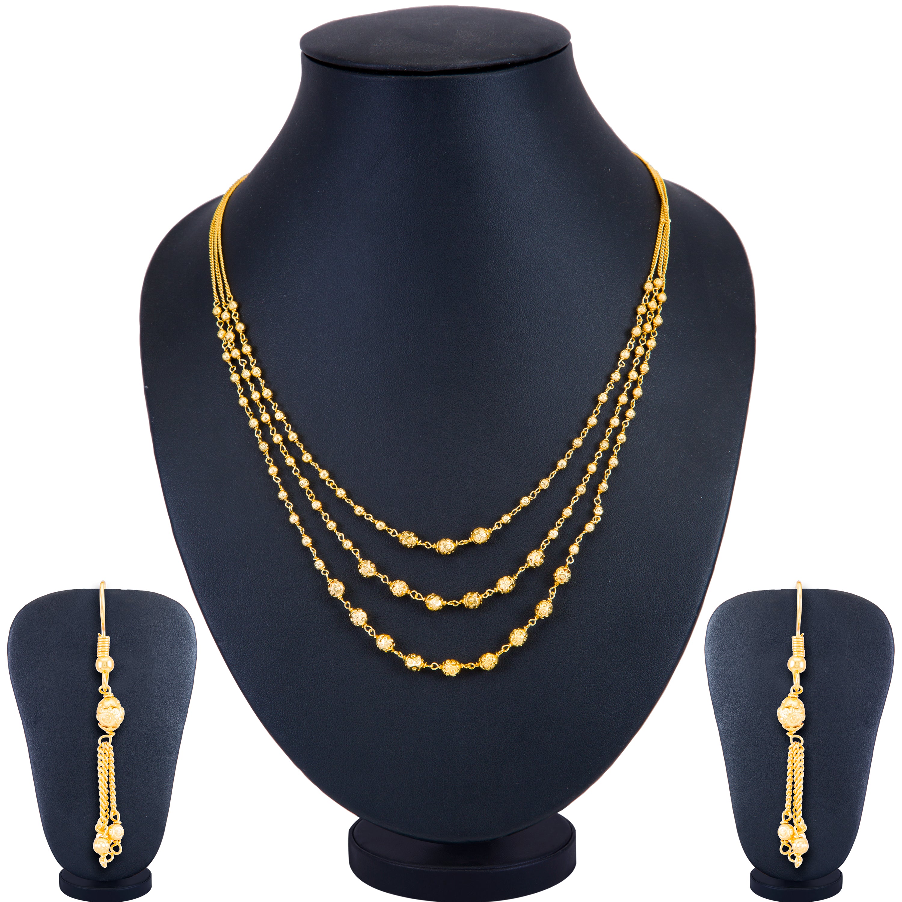 Sukkhi Brilliant String Gold Plated Necklace Set for Women
