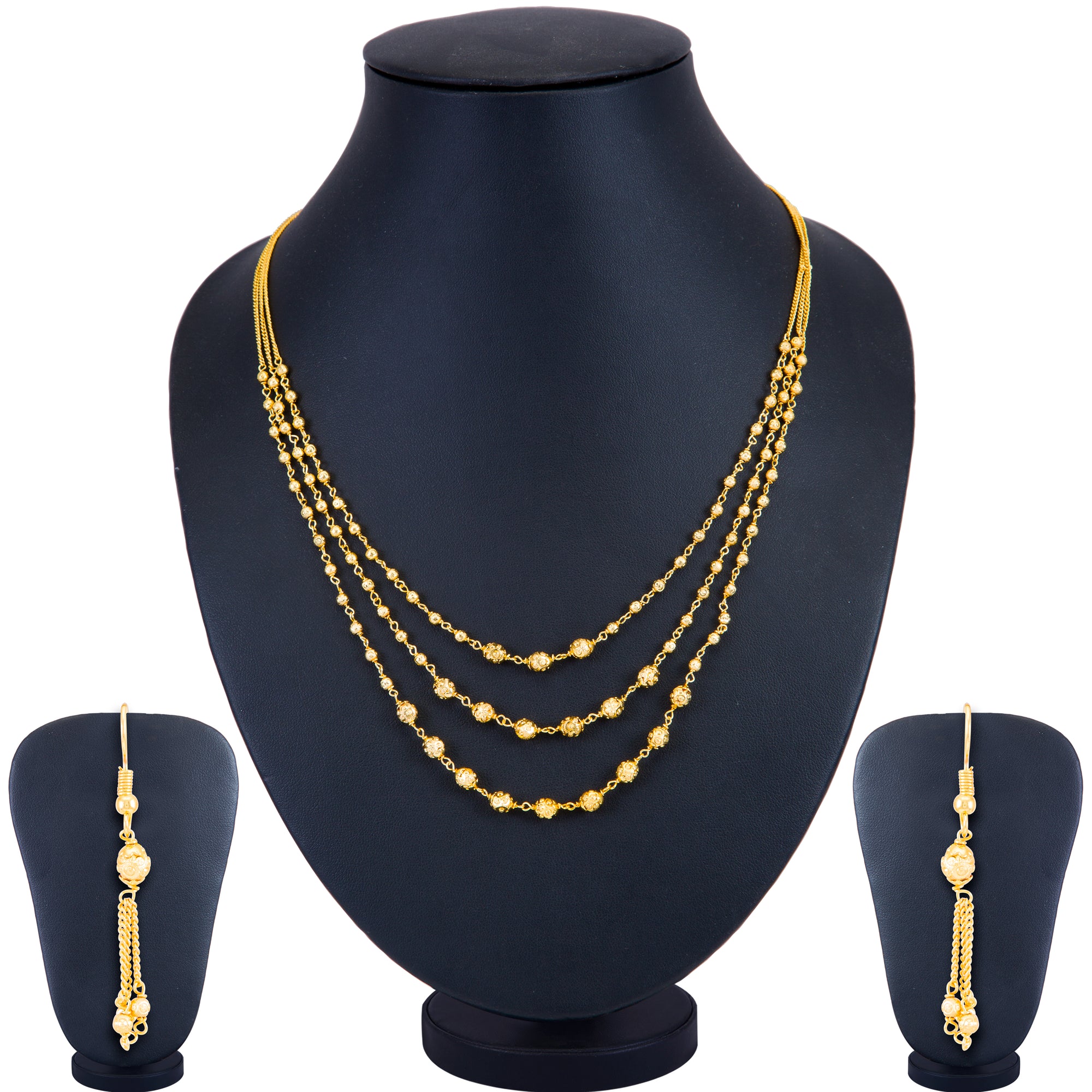 Sukkhi Brilliant String Gold Plated Necklace Set for Women