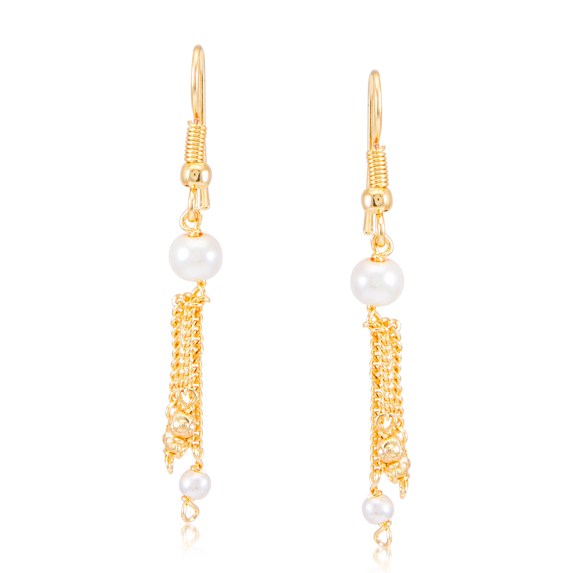 Sukkhi Modern 3 String Gold Plated Necklace Set for Women