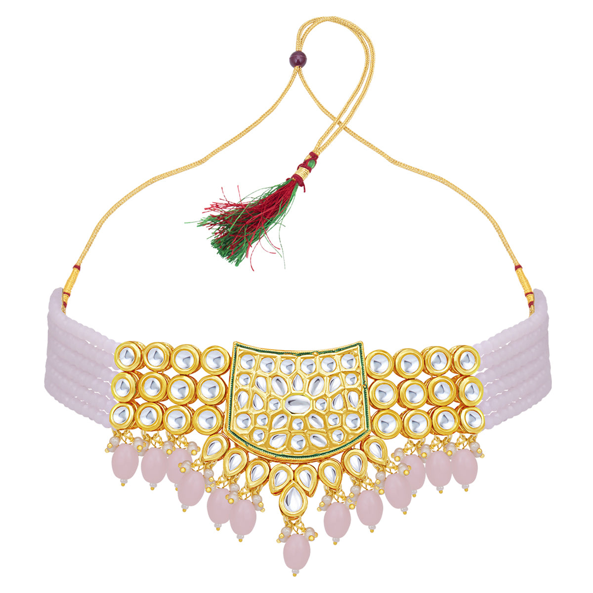 Sukkhi Ritzy Kundan Gold Plated Choker Necklace Set for Women