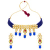 Sukkhi Glamorous Gold Plated Choker Necklace Set for Women (NS100454)