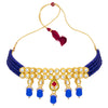 Sukkhi Glamorous Gold Plated Choker Necklace Set for Women (NS100454)