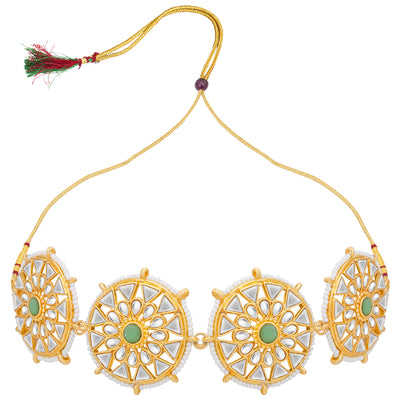 Sukkhi Classic Gold Plated Designer Choker Necklace Set For Women