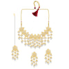 Sukkhi Fancy Pearl Gold plated Choker Necklace Set For Women (NS100464)