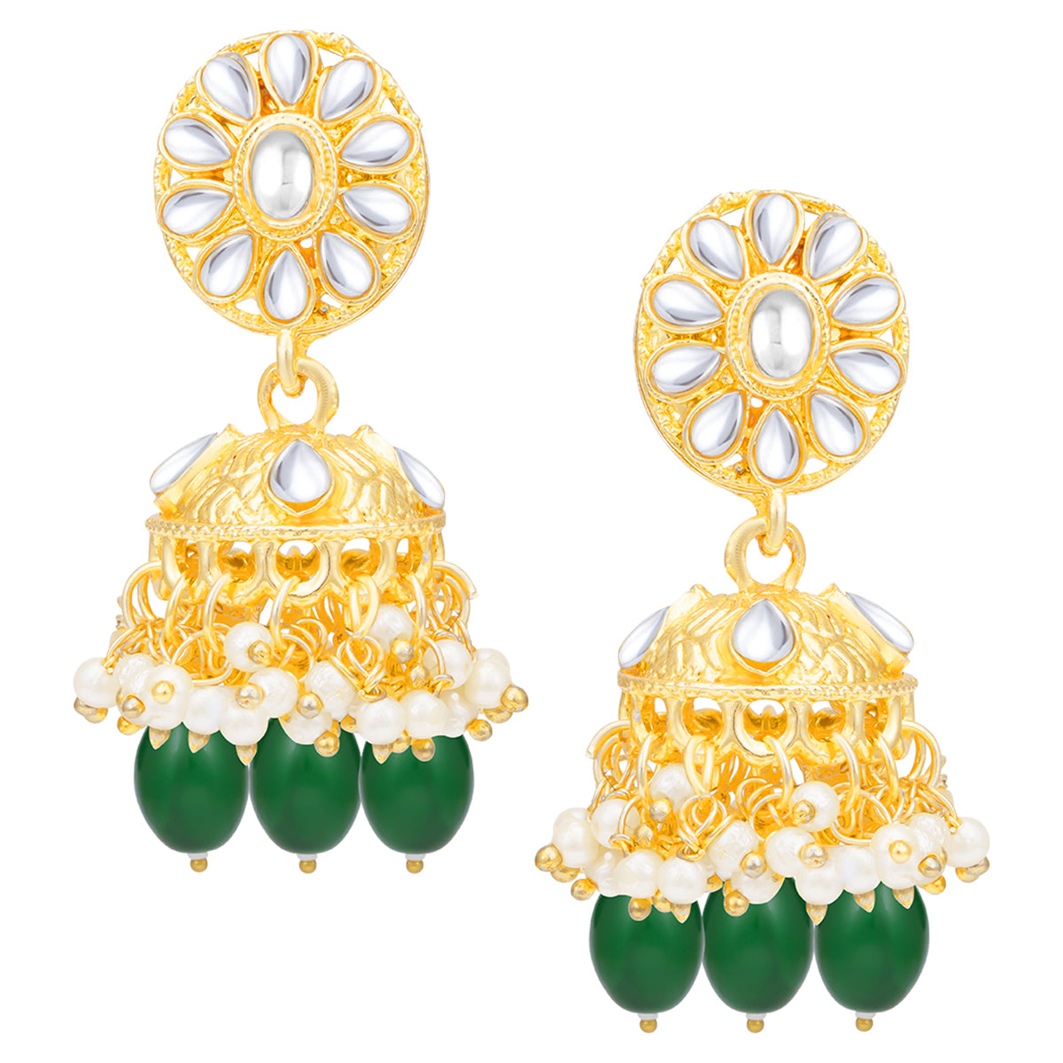 Sukkhi Attractive Pearl Gold Plated Choker Necklace Set for Women