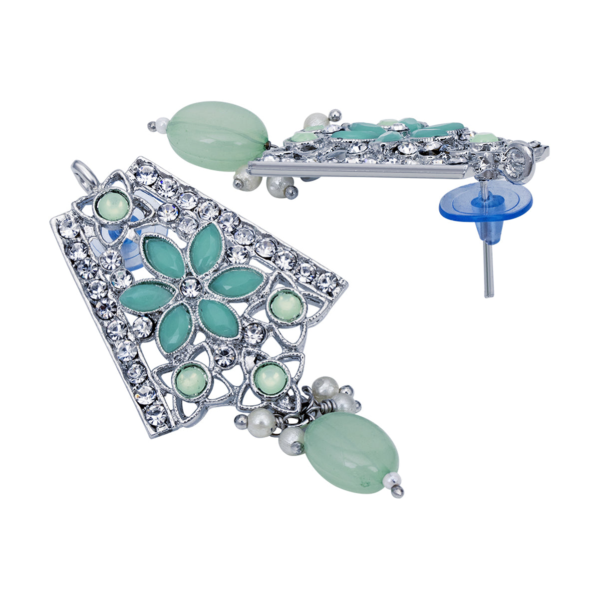 Sukkhi Gorgeous Rhodium Plated Choker Necklace Set For Women