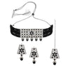 Sukkhi Splendid Rhodium Plated Choker Necklace Set For Women