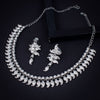 Sukkhi Symmetrical Rhodium Plated Necklace Set For Women (NS103352)