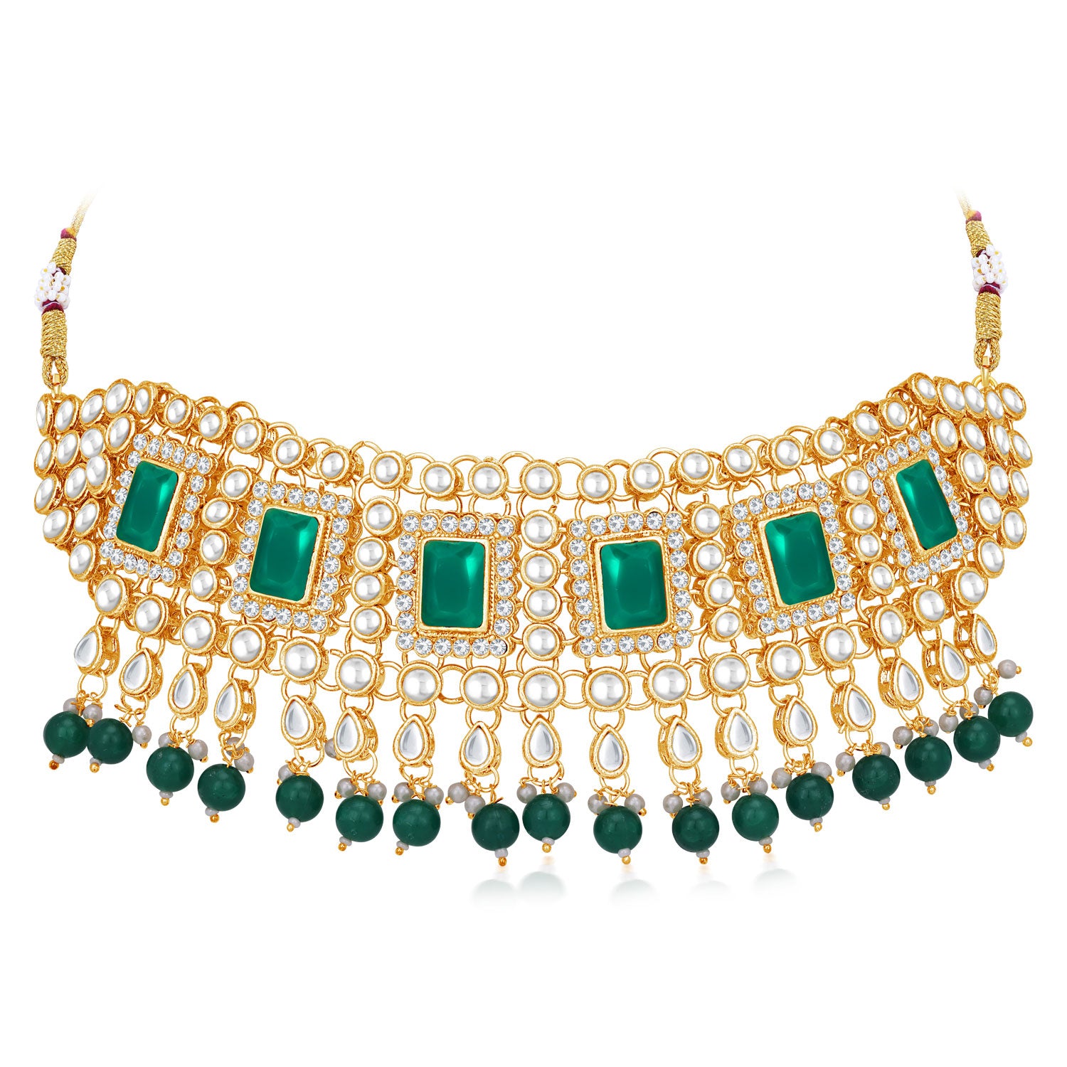 Sukkhi Padmavti Inspired Gold Plated Kundan Choker Necklace Set for Women