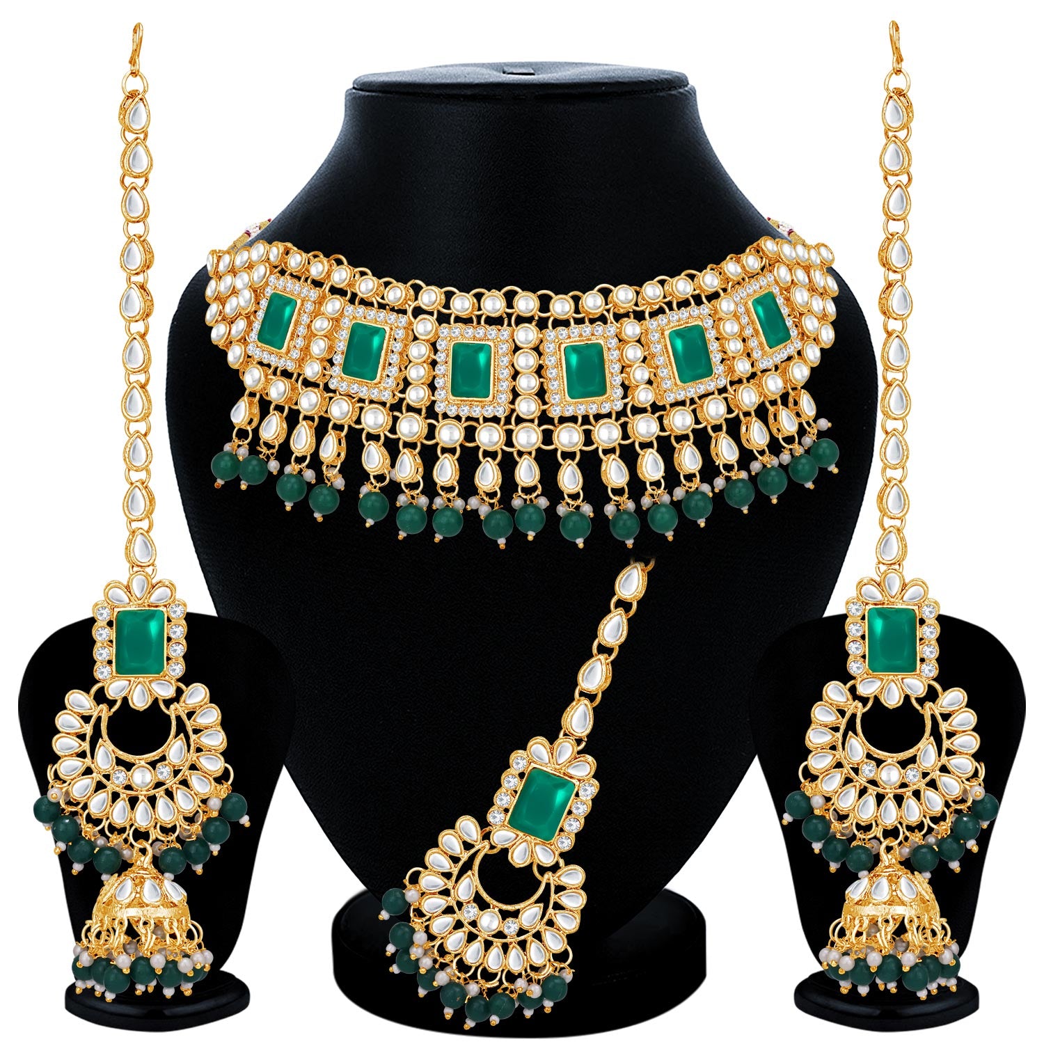 Sukkhi Padmavti Inspired Gold Plated Kundan Choker Necklace Set for Women