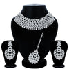 Sukkhi Padmavti Traditional Rhodium Plated Austrian Diamond Choker Necklace Set for Women