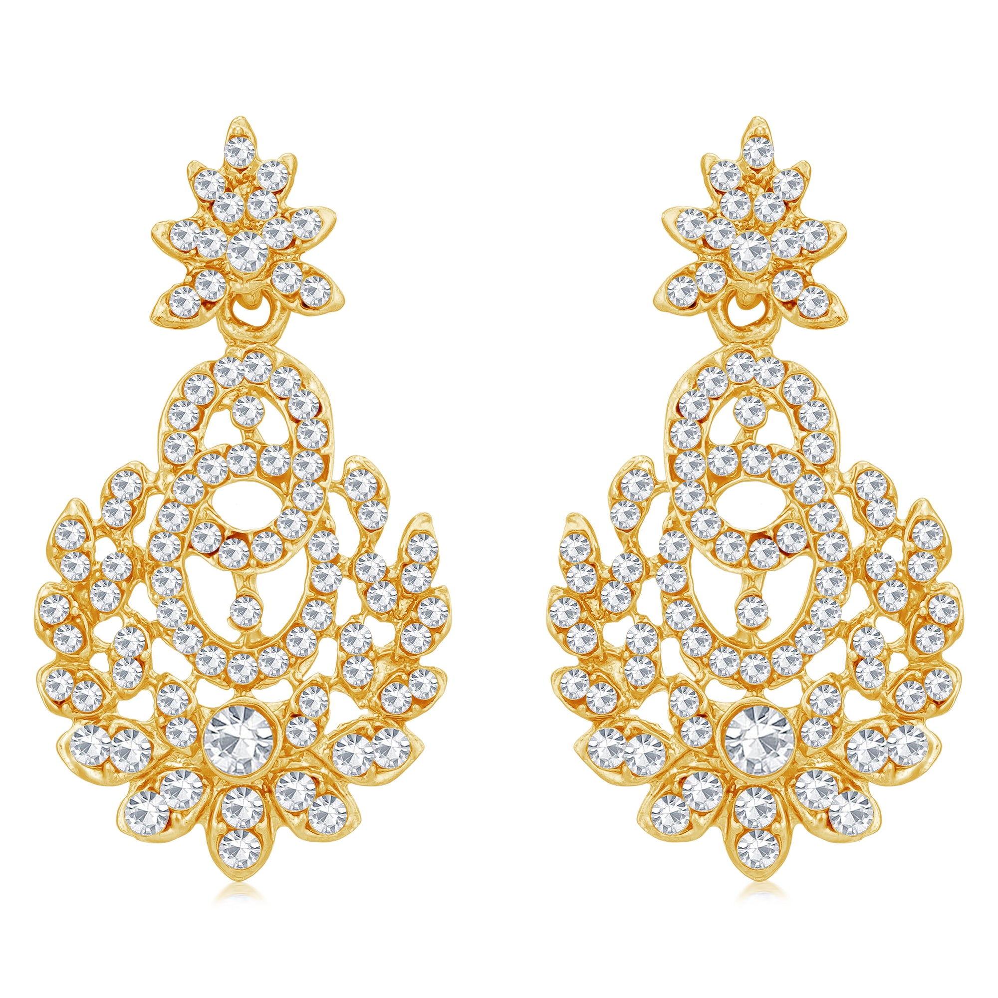 Sukkhi Padmavti Traditional Rhodium Plated Austrian Diamond Choker Necklace Set for Women